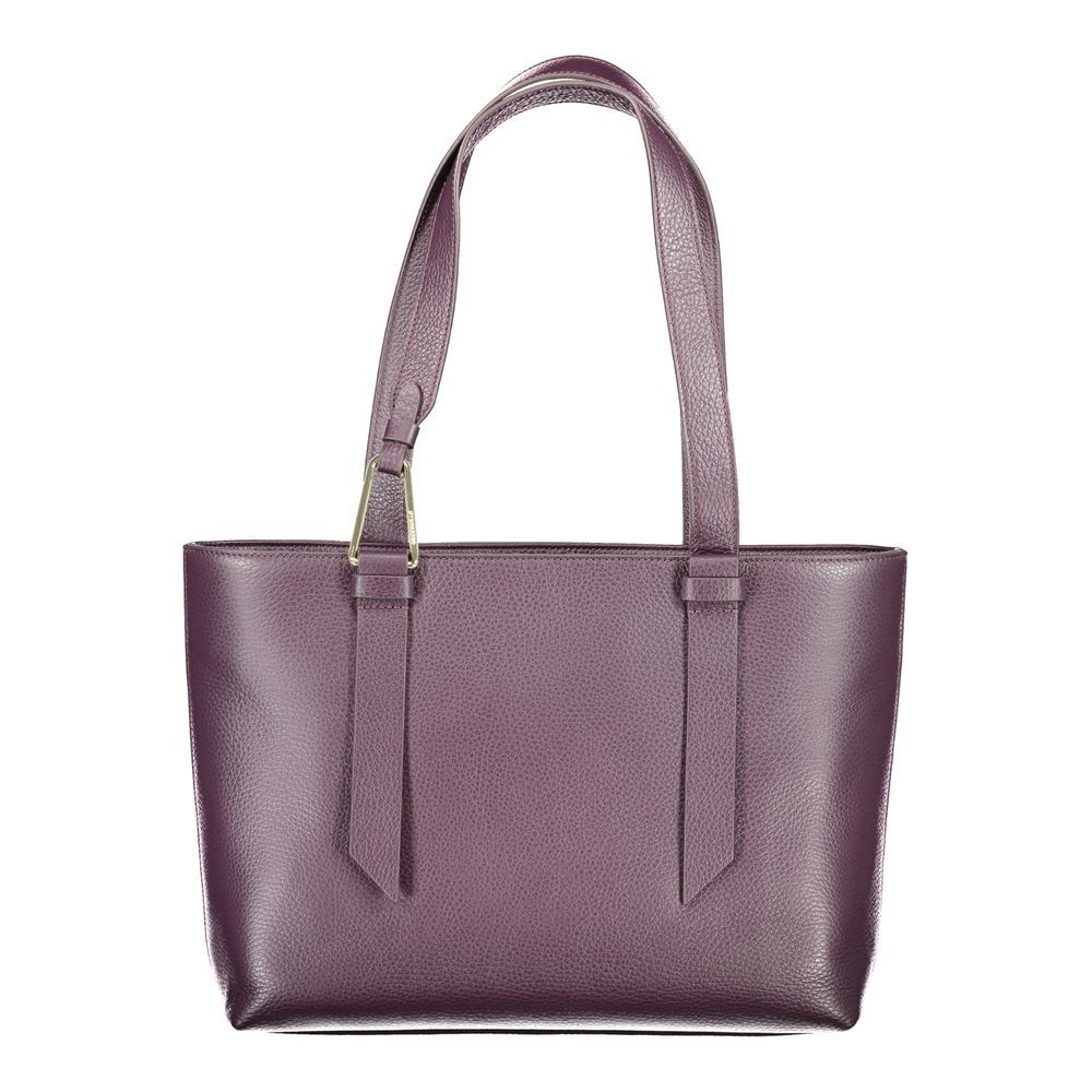 Purple Leather Women Handbag Coccinelle