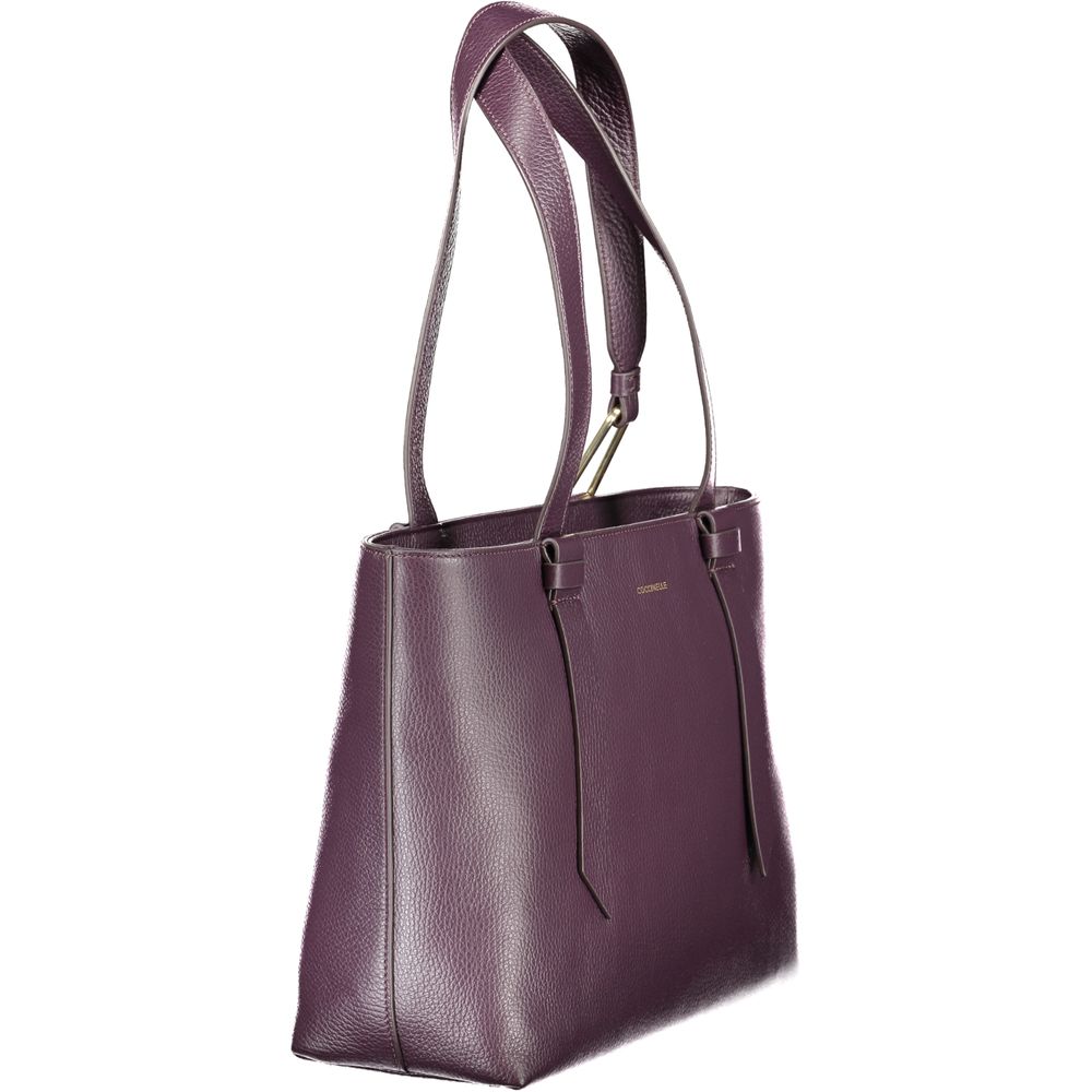 Purple Leather Women Handbag Coccinelle