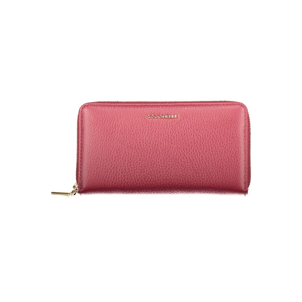 Purple Leather Women Wallet Coccinelle