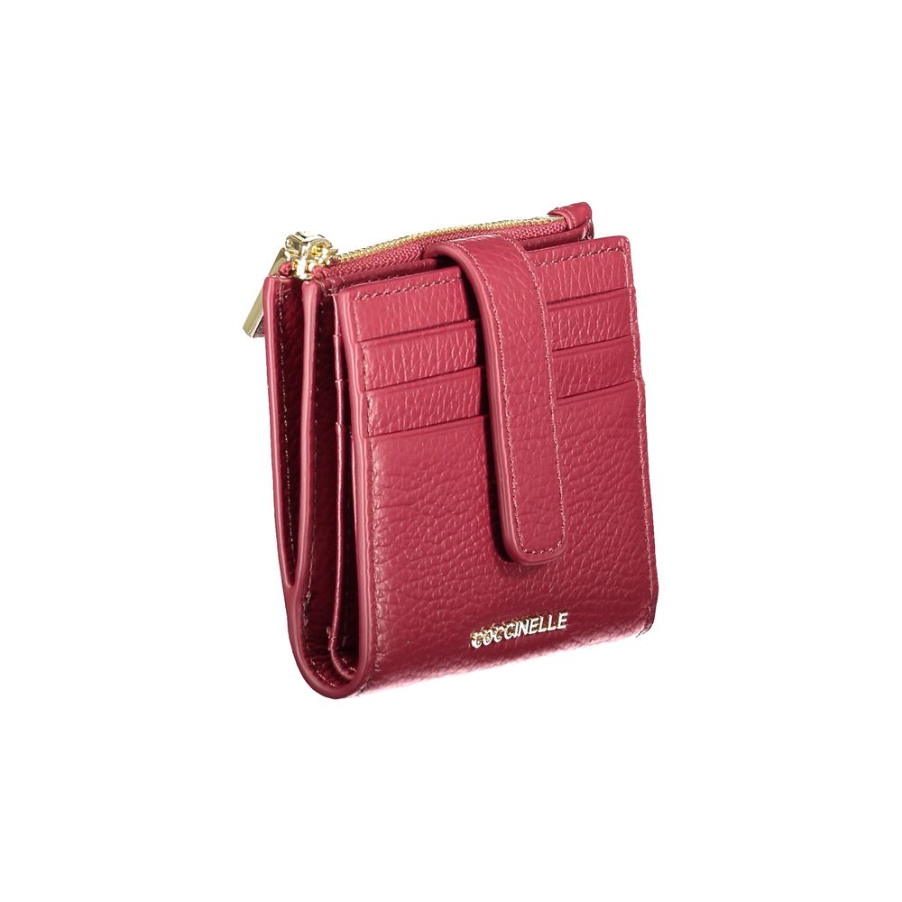 Purple Leather Women Wallet Coccinelle