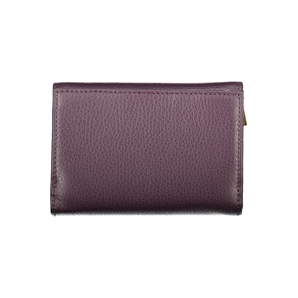 Purple Leather Women Wallet Coccinelle
