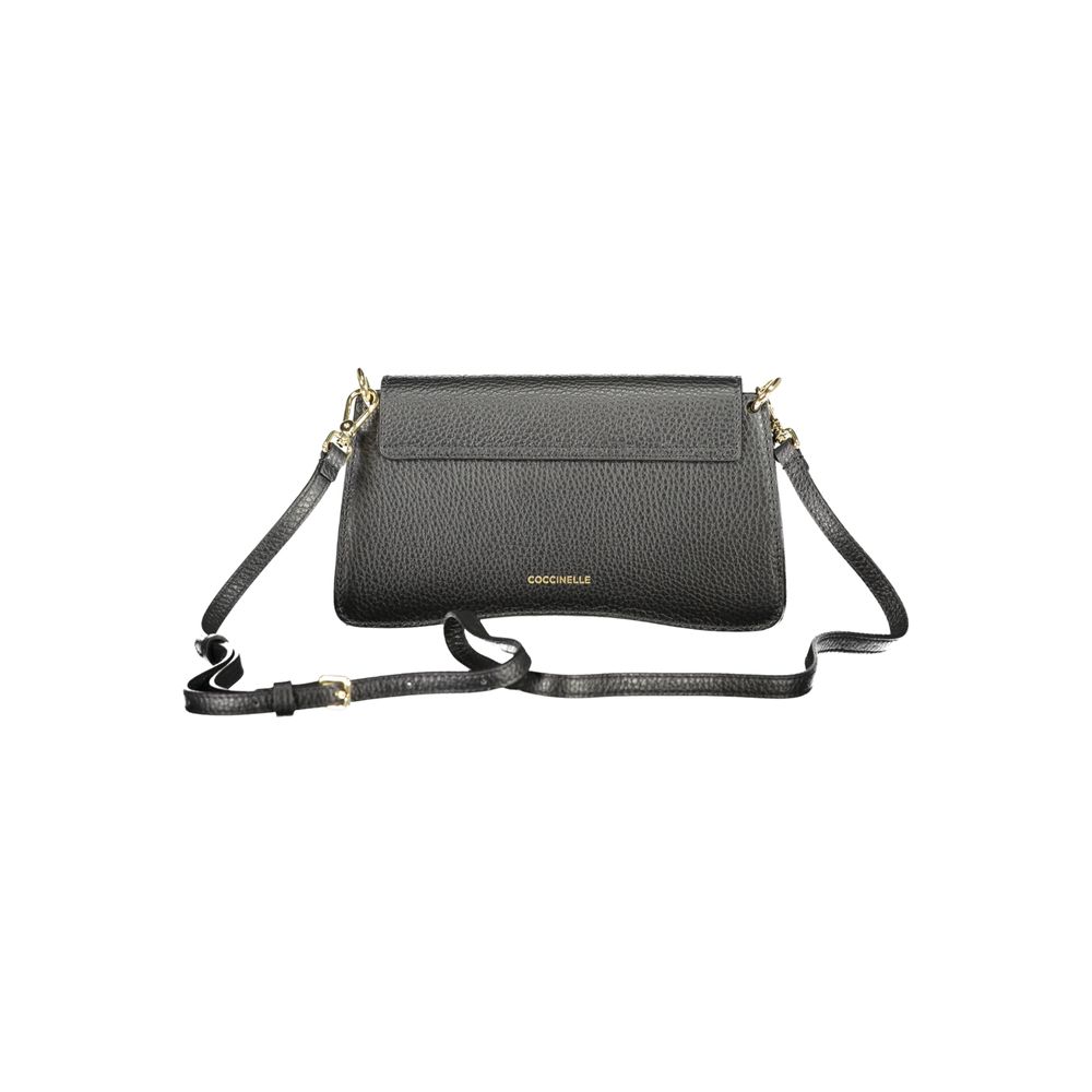 Black Leather Women Handbag Coccinelle