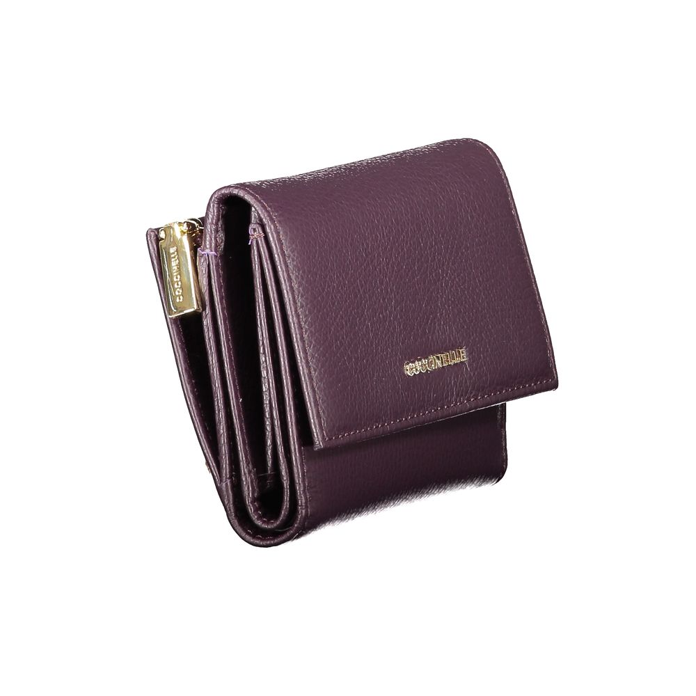 Purple Leather Women Wallet Coccinelle