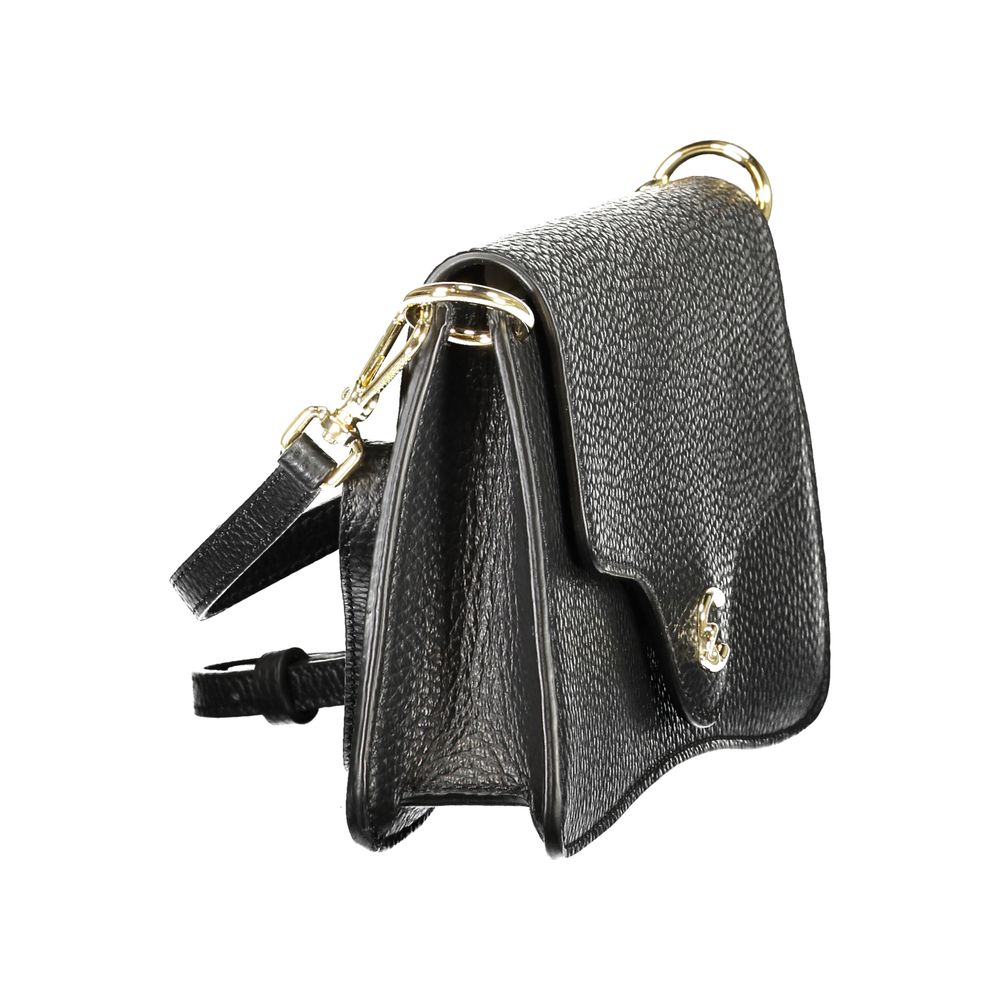 Black Leather Women Handbag Coccinelle