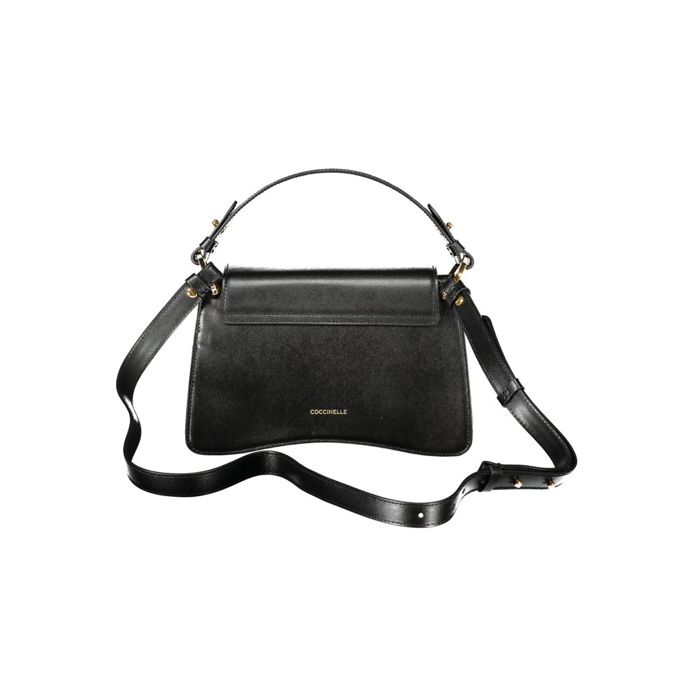 Black Leather Women Handbag Coccinelle