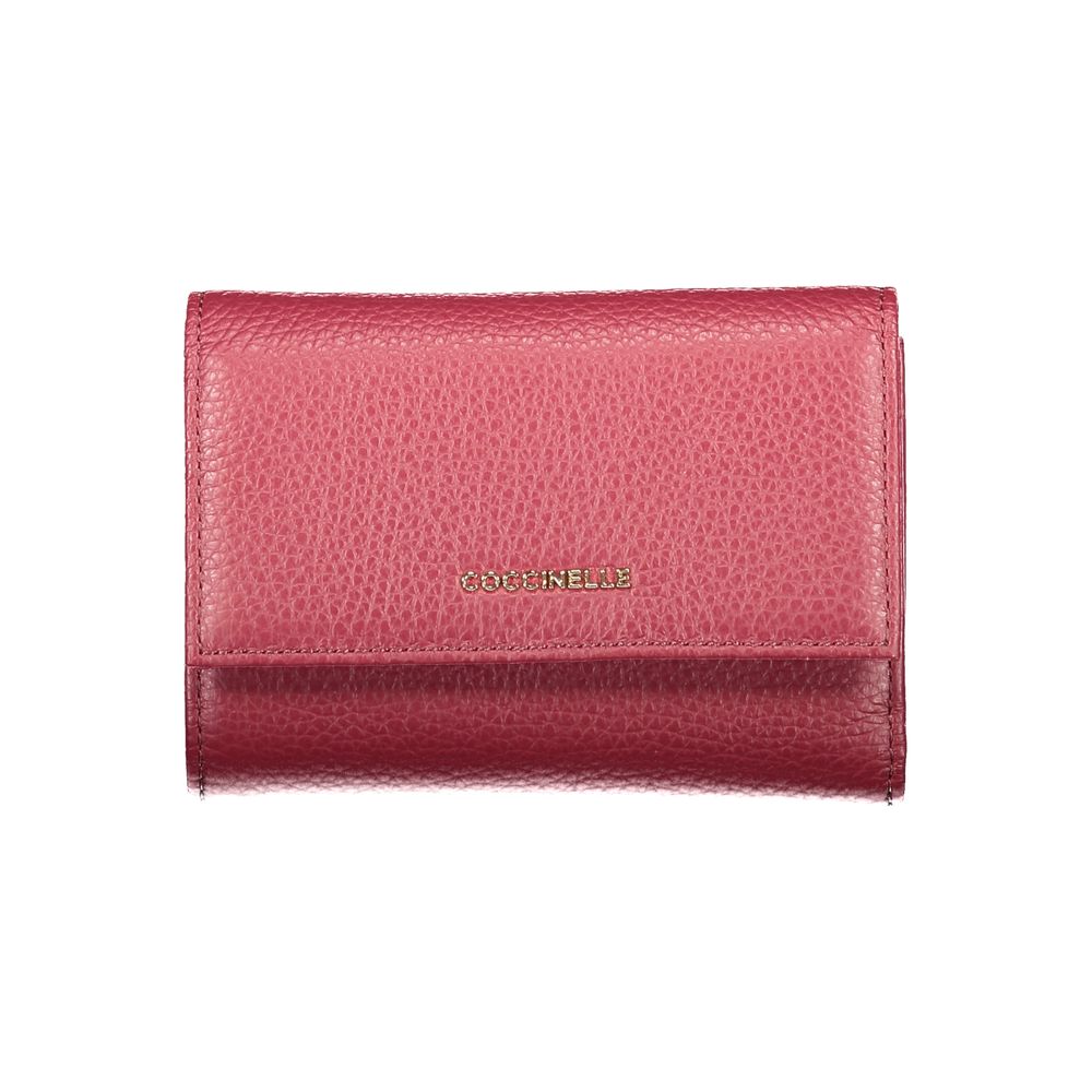 Purple Leather Women Wallet Coccinelle