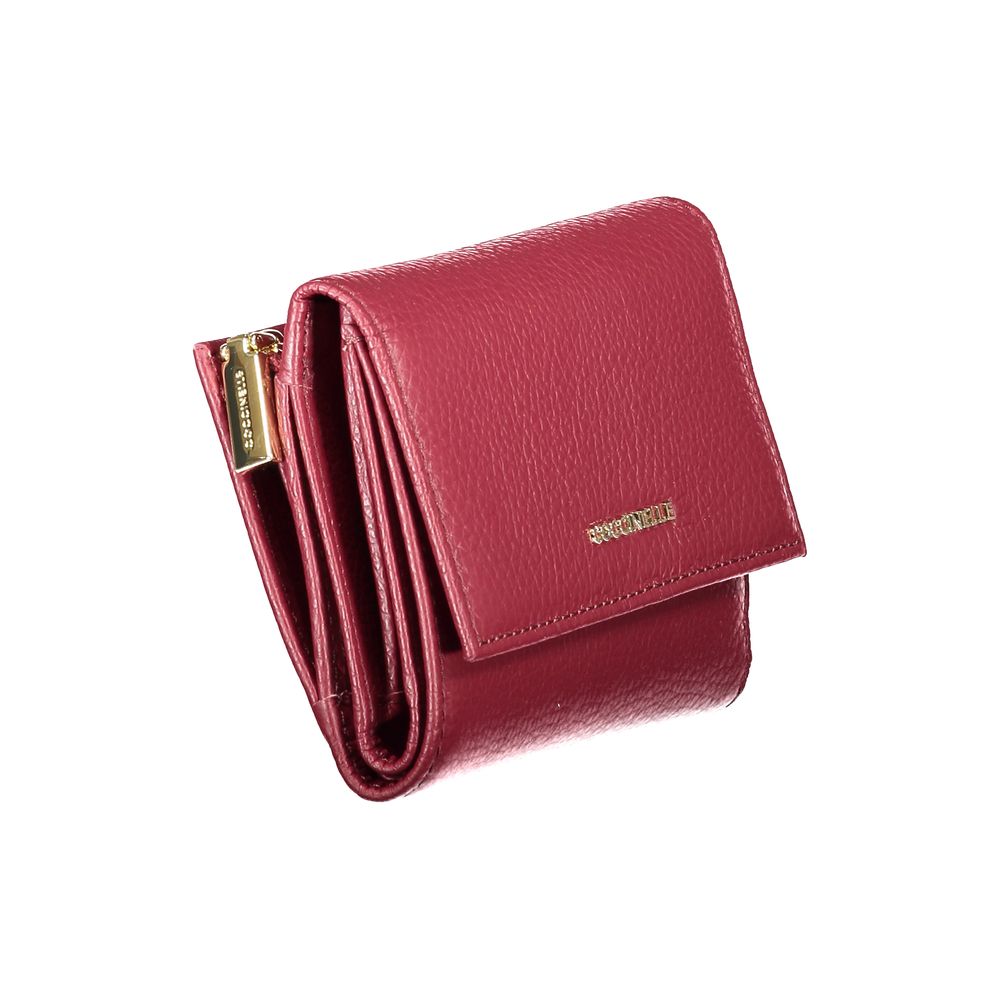 Purple Leather Women Wallet Coccinelle