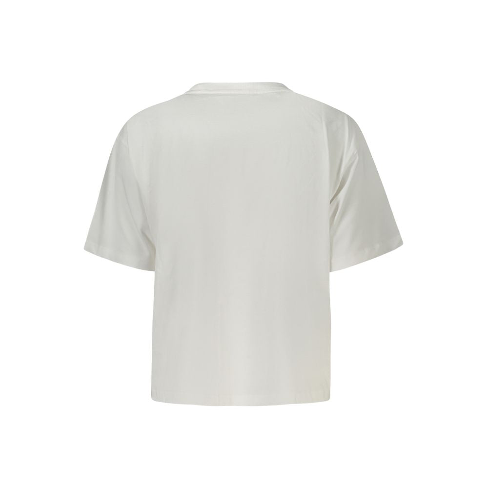 White Cotton Women T-Shirt Guess Jeans
