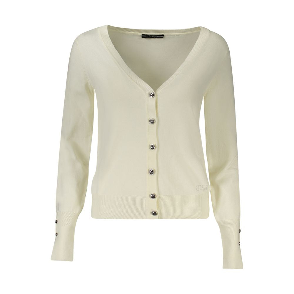 White Viscose Women Sweater Guess Jeans