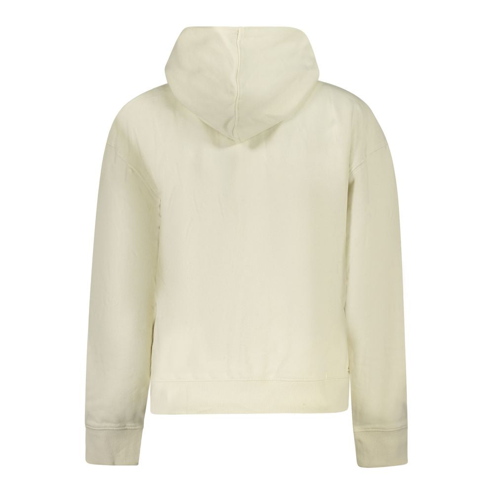 White Cotton Women Hoodie Pepe Jeans