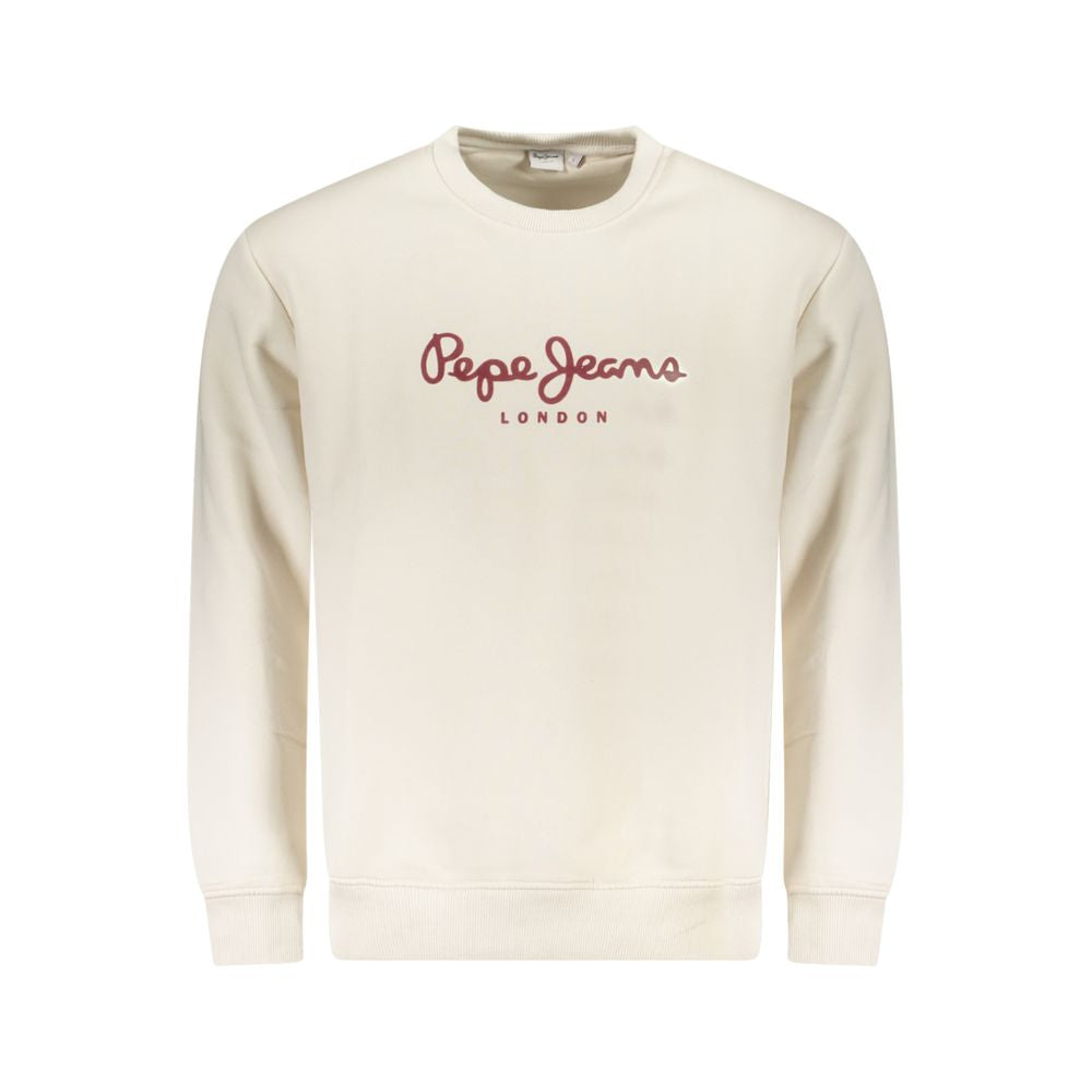 White Cotton Men Sweater Pepe Jeans