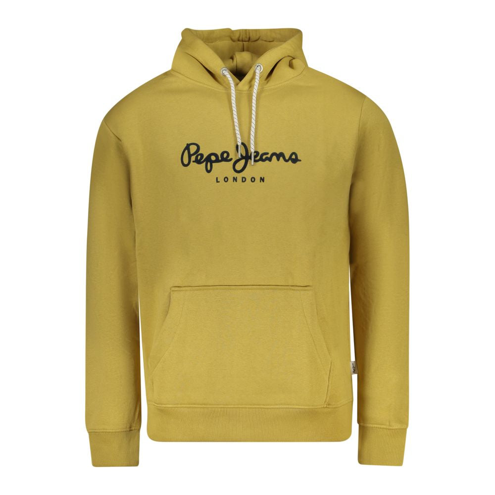 Yellow Cotton Men Sweater Pepe Jeans