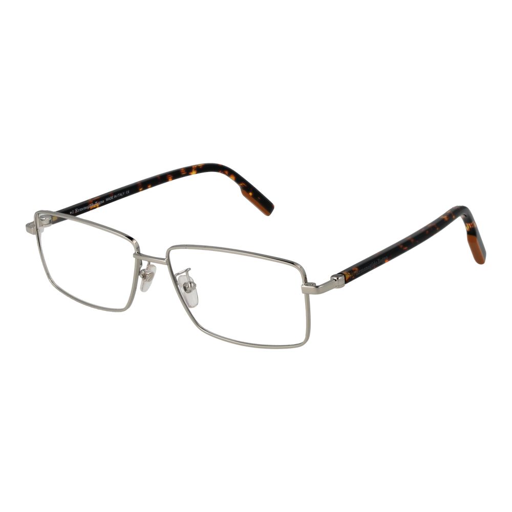 Silver Men Glasses Frame Ermenegildo Zegna