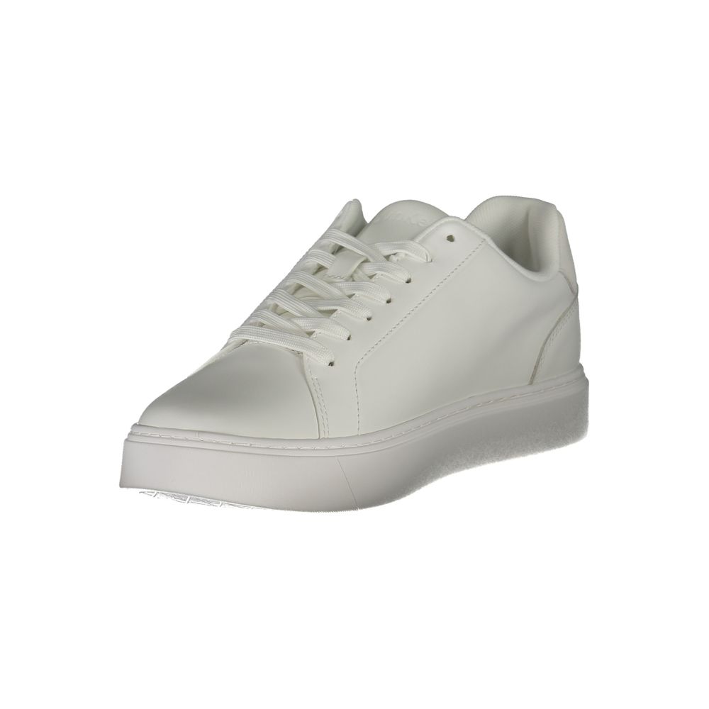 White Leather Men Sneaker Calvin Klein