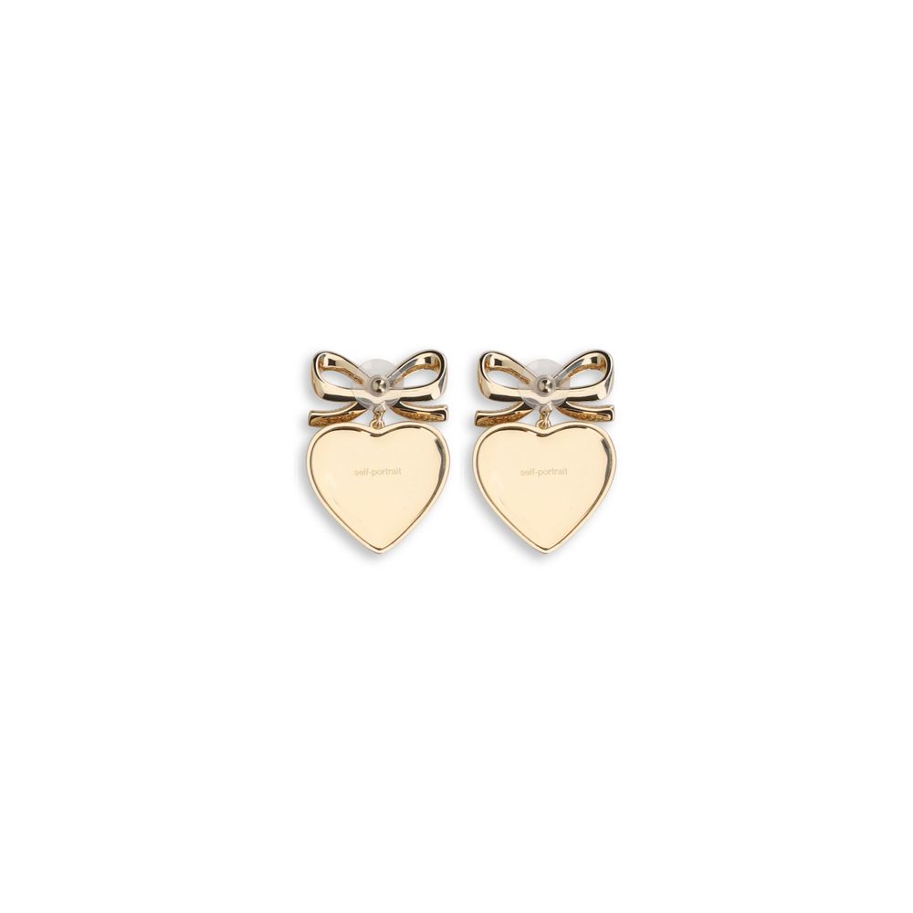 Heart shaped bow Earrings Self-Portrait