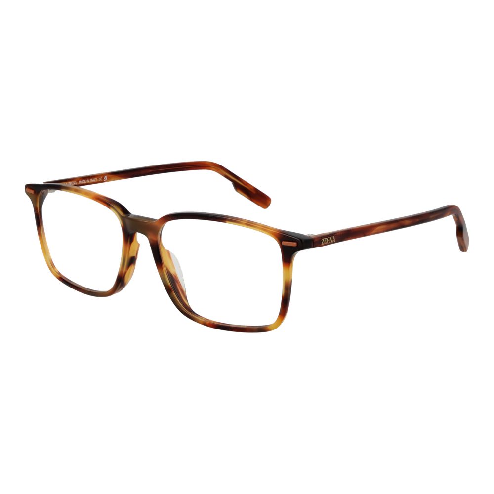 Brown Unisex Glasses Frame Ermenegildo Zegna