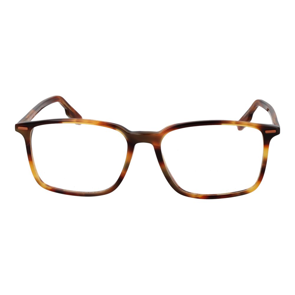 Brown Unisex Glasses Frame Ermenegildo Zegna