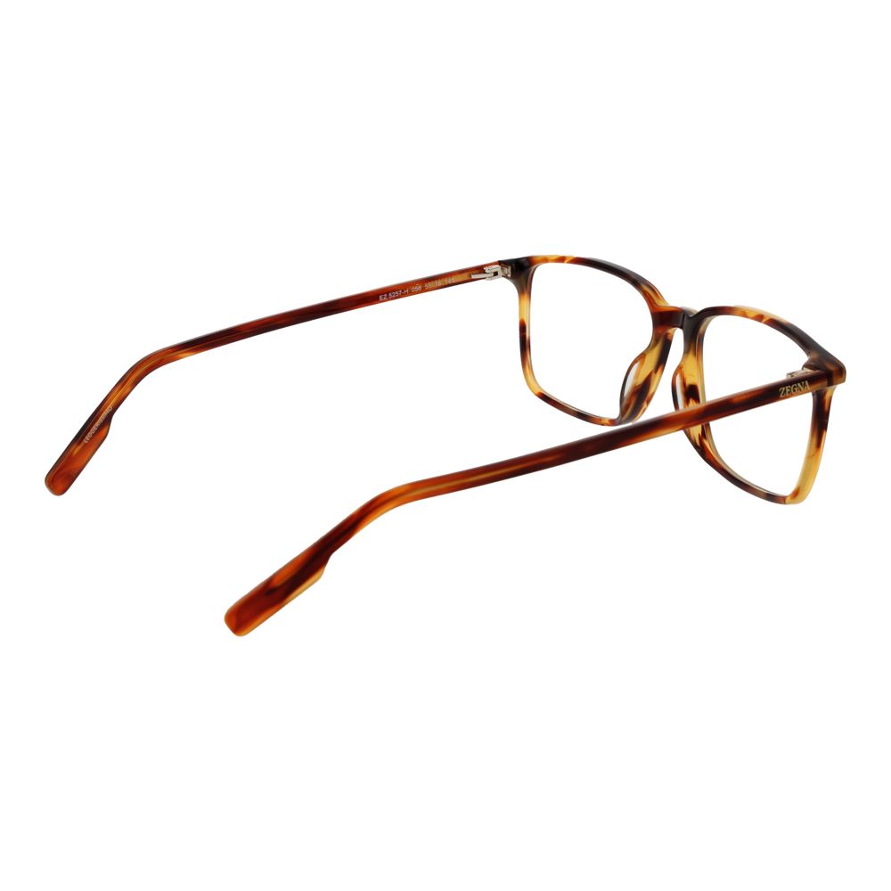 Brown Unisex Glasses Frame Ermenegildo Zegna