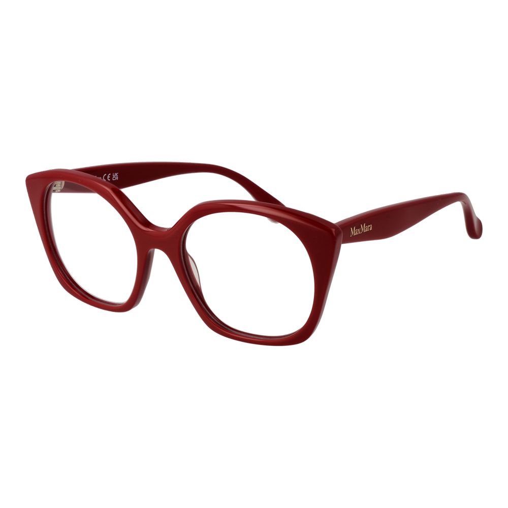 Red Women Glasses Frame Max Mara