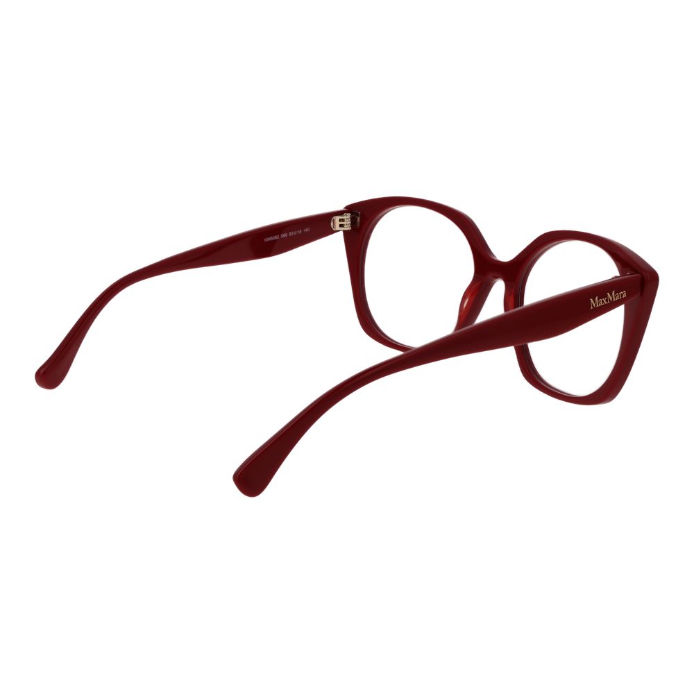 Red Women Glasses Frame Max Mara