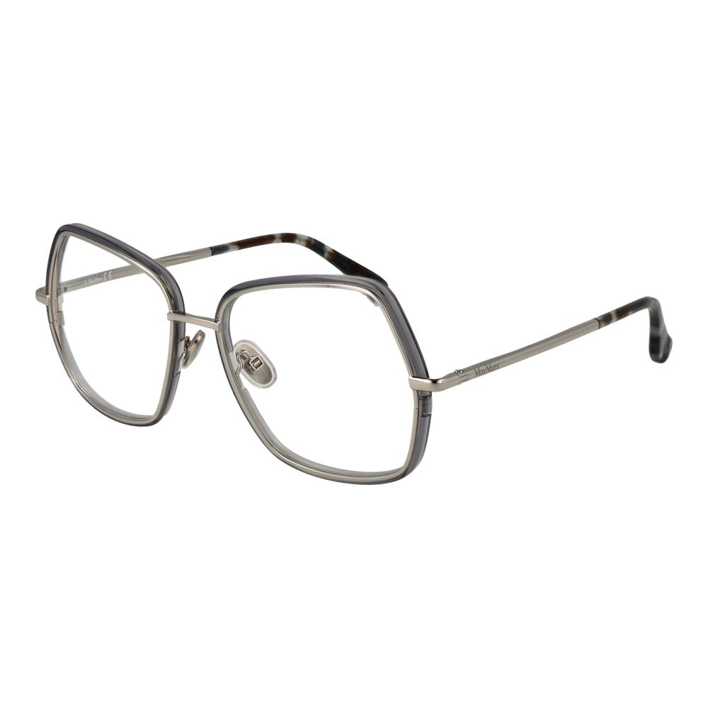 Silver Women Glasses Frame Max Mara