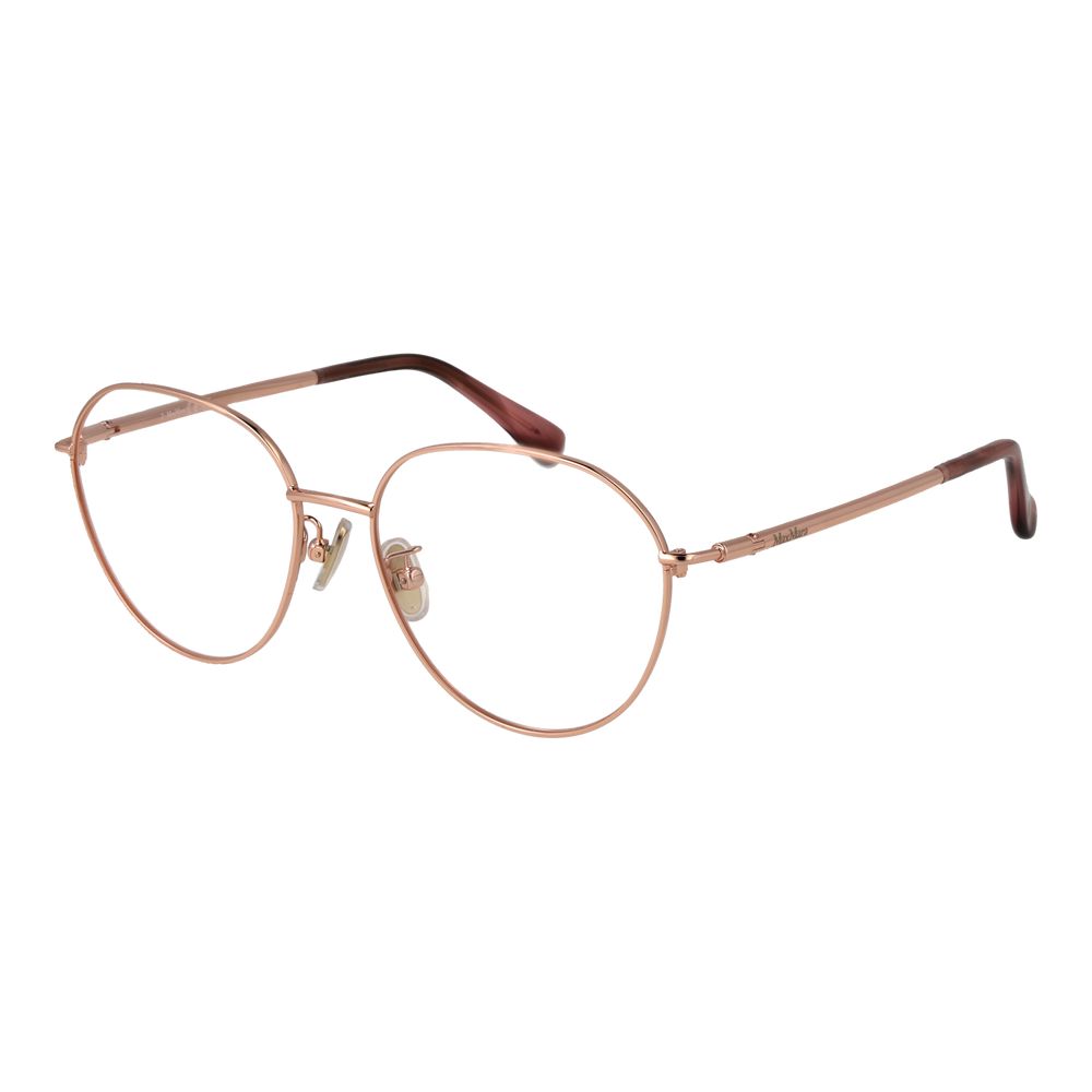 Rose Gold Women Glasses Frame Max Mara