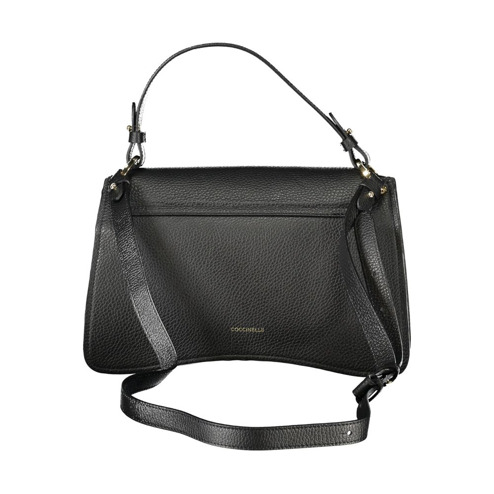 Black Leather Handbag Coccinelle