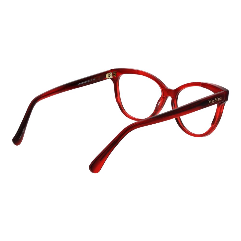 Red Women Glasses Frame Max Mara