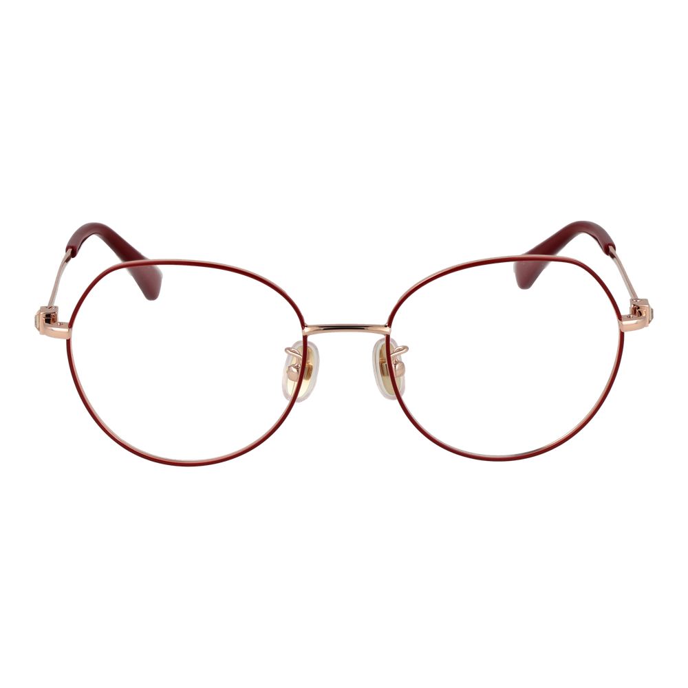 Red Women Glasses Frame Max Mara