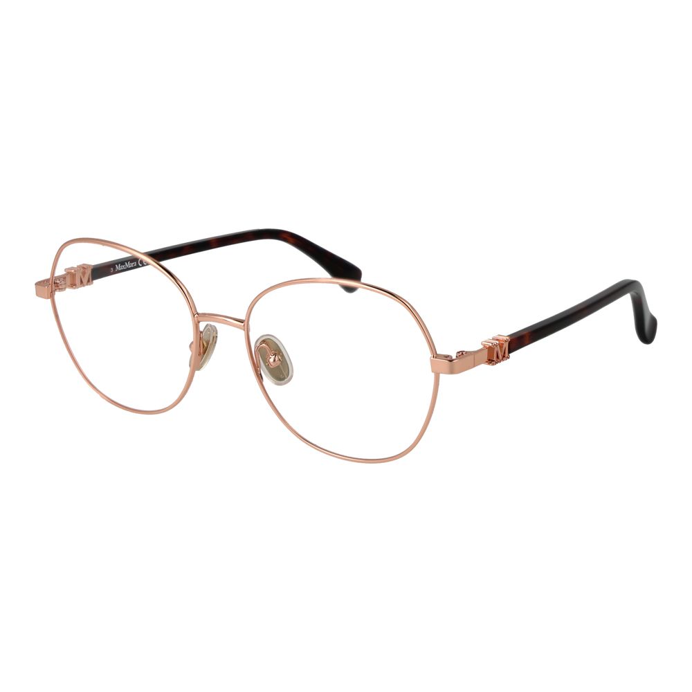 Rose Gold Women Glasses Frame Max Mara