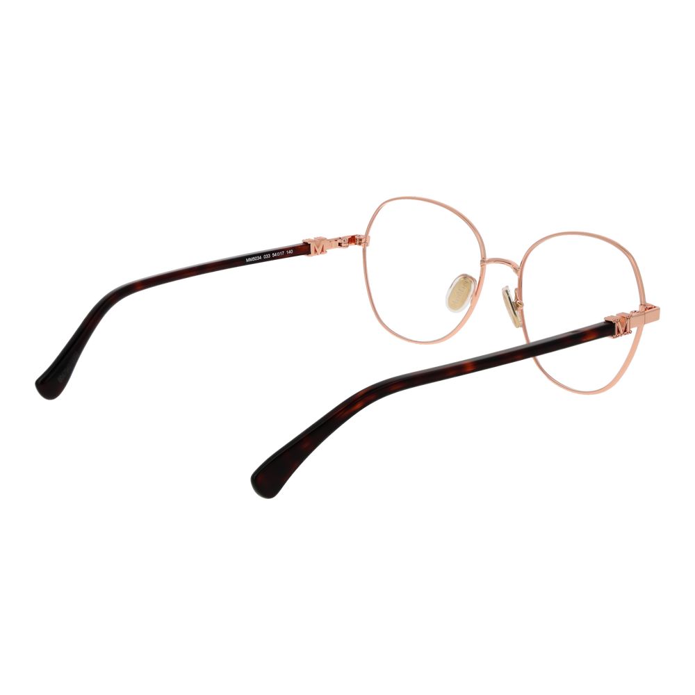 Rose Gold Women Glasses Frame Max Mara