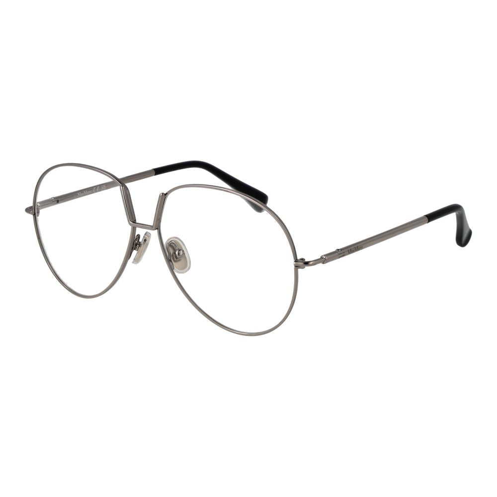 Silver Women Glasses Frame Max Mara