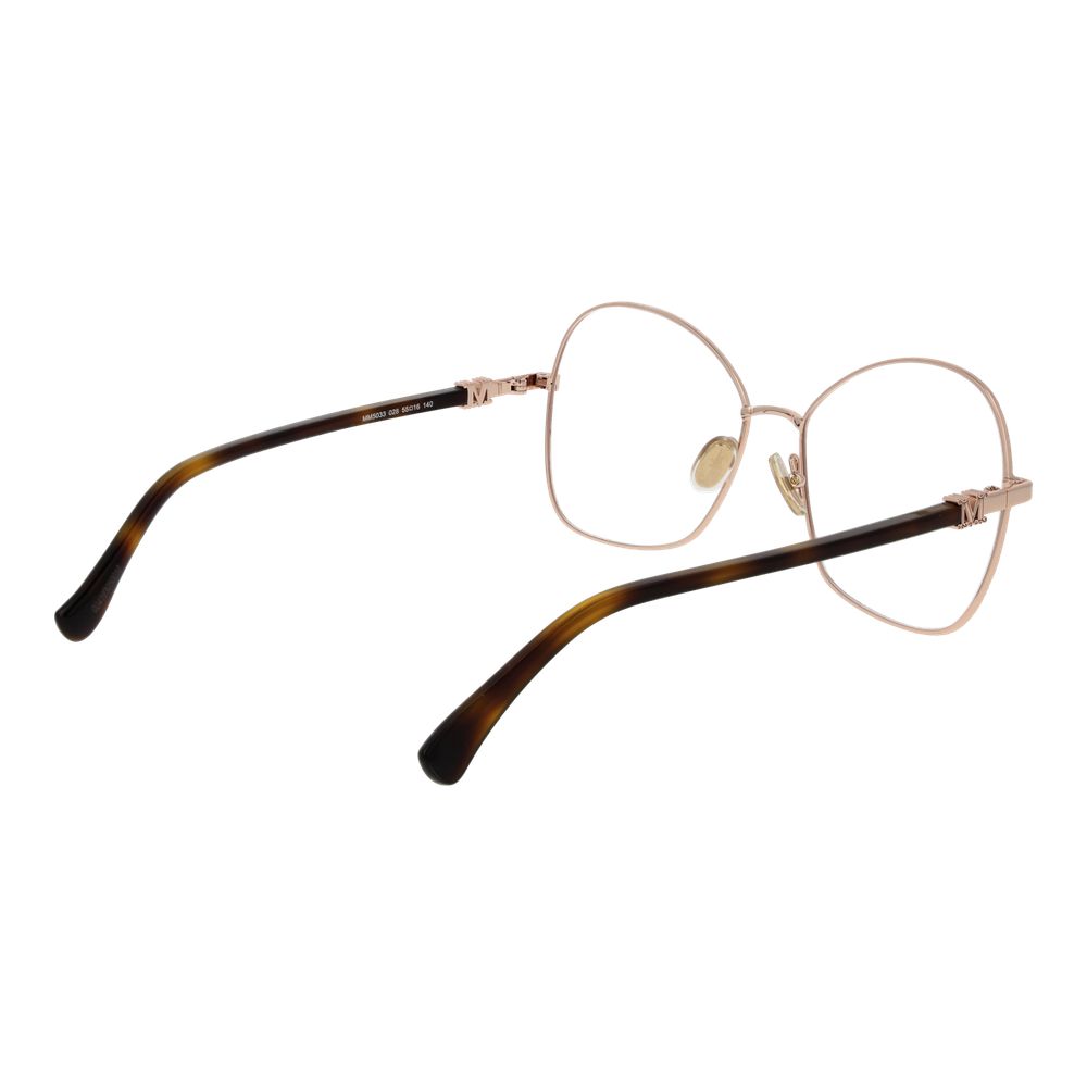 Rose Gold Women Glasses Frame Max Mara