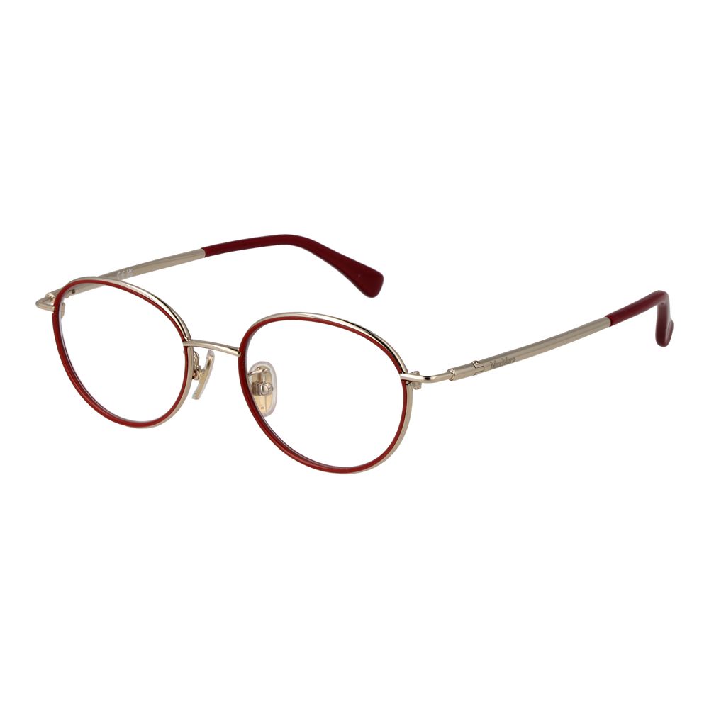 Red Women Glasses Frame Max Mara