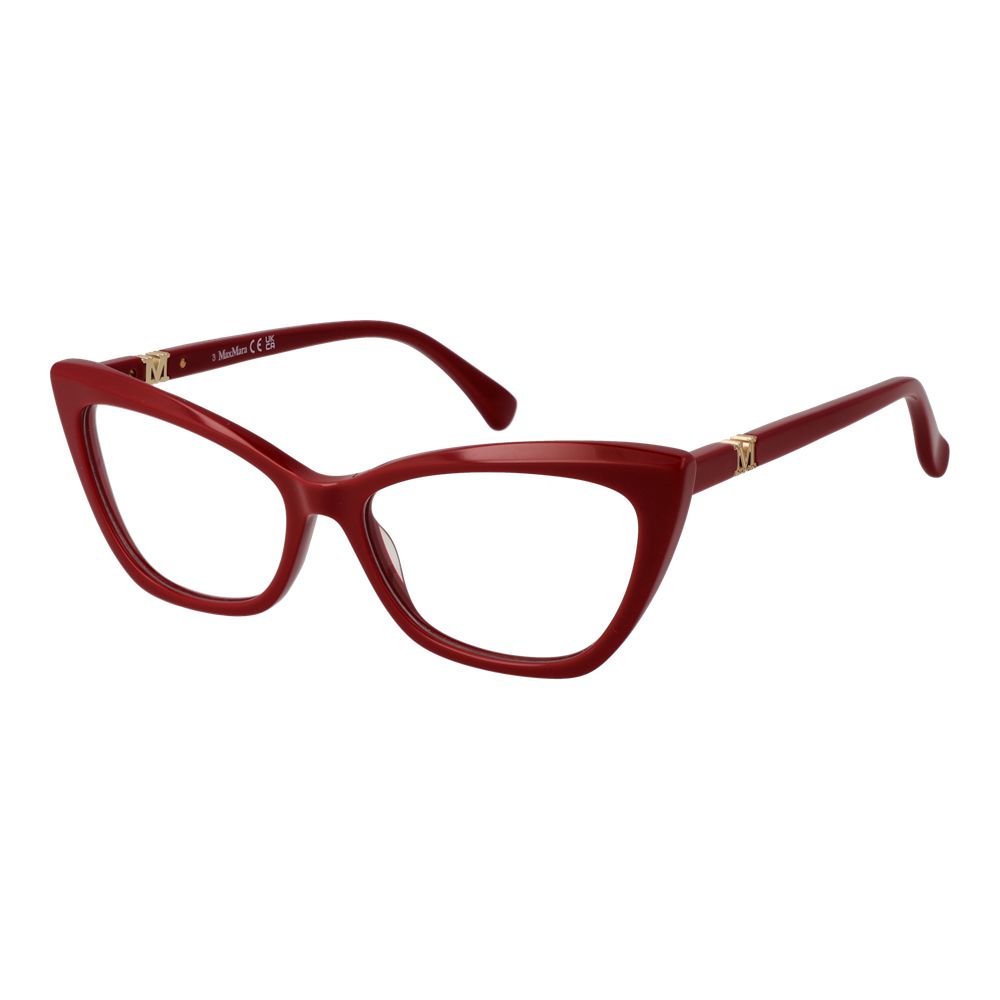 Red Women Glasses Frame Max Mara