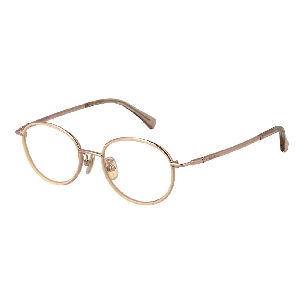 Rose Gold Women Glasses Frame Max Mara