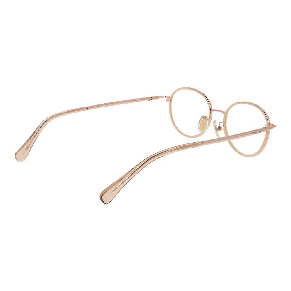 Rose Gold Women Glasses Frame Max Mara