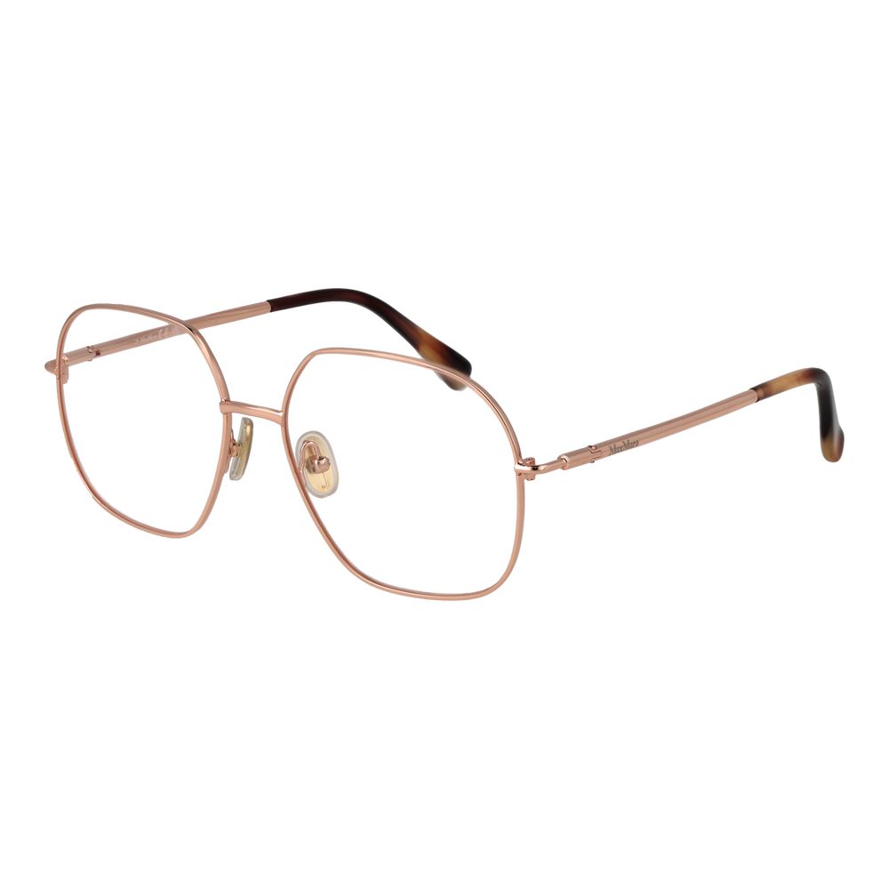 Rose Gold Women Glasses Frame Max Mara