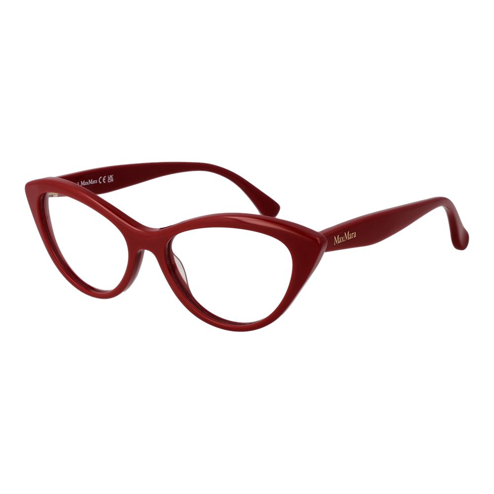 Red Women Glasses Frame Max Mara