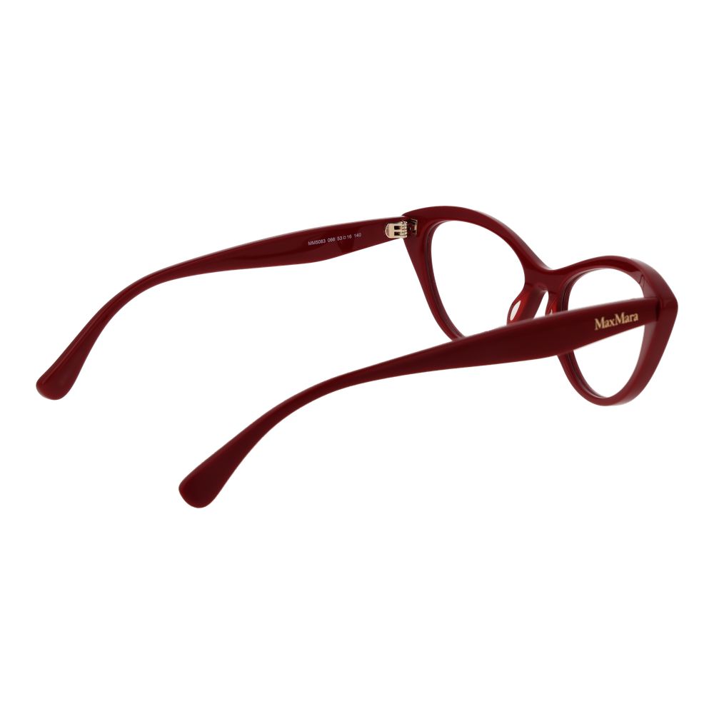 Red Women Glasses Frame Max Mara