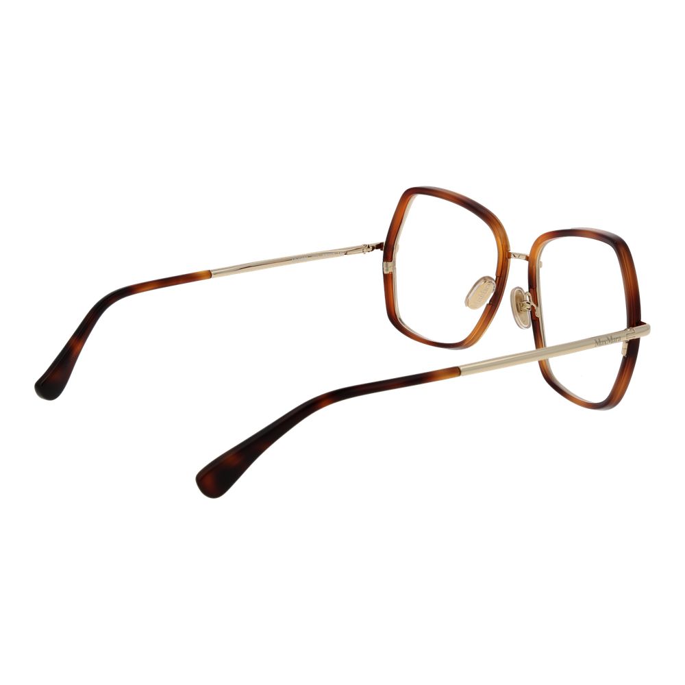 Gold Women Glasses Frame Max Mara