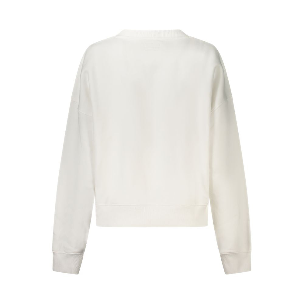White Cotton Women Sweater Guess Jeans