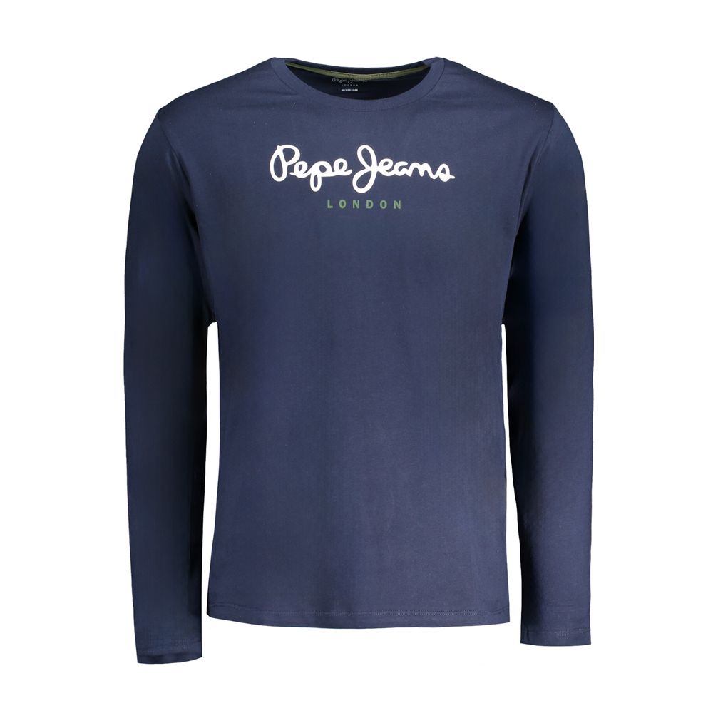 Blue Cotton T-Shirt Pepe Jeans