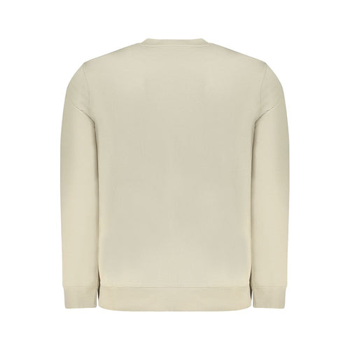 Beige Cotton Men Sweater Hugo Boss