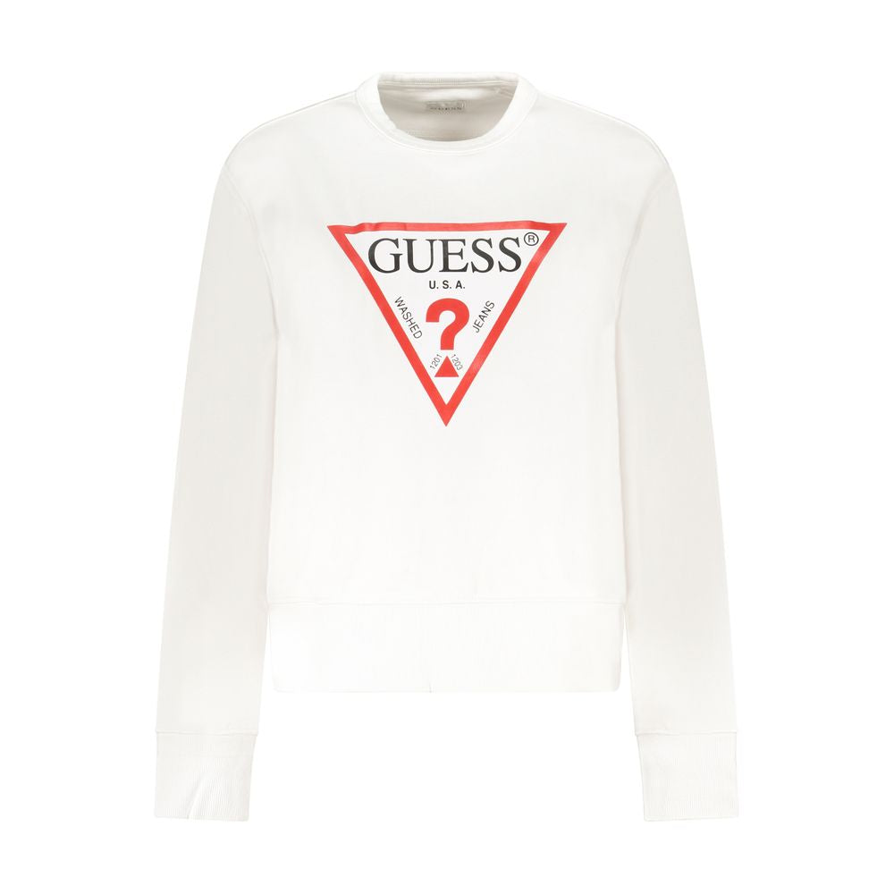 White Cotton Women Sweater Guess Jeans