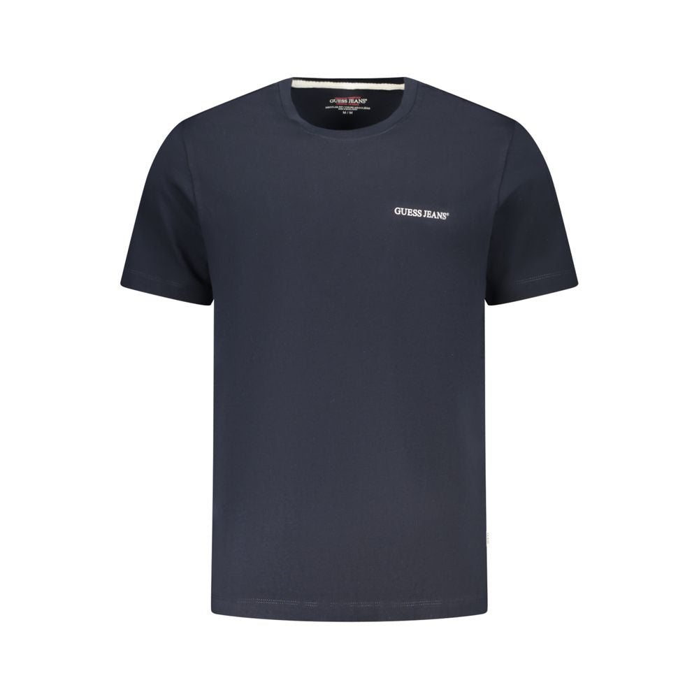 Blue Cotton Men T-Shirt Guess Jeans