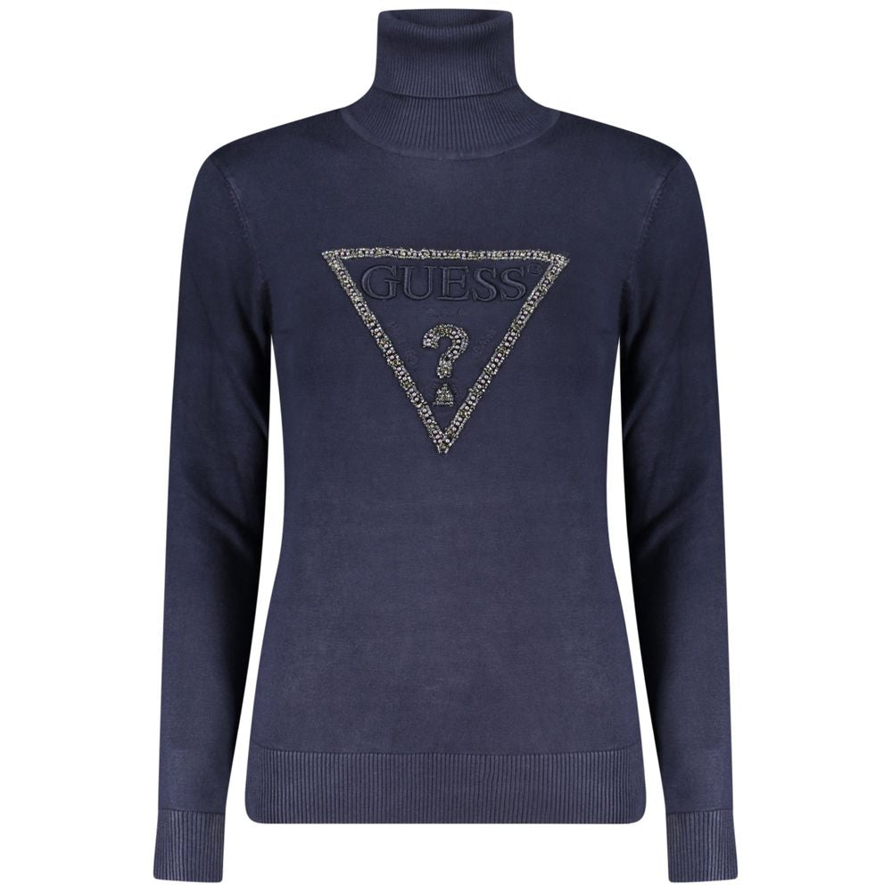 Blue Viscose Women Sweater Guess Jeans