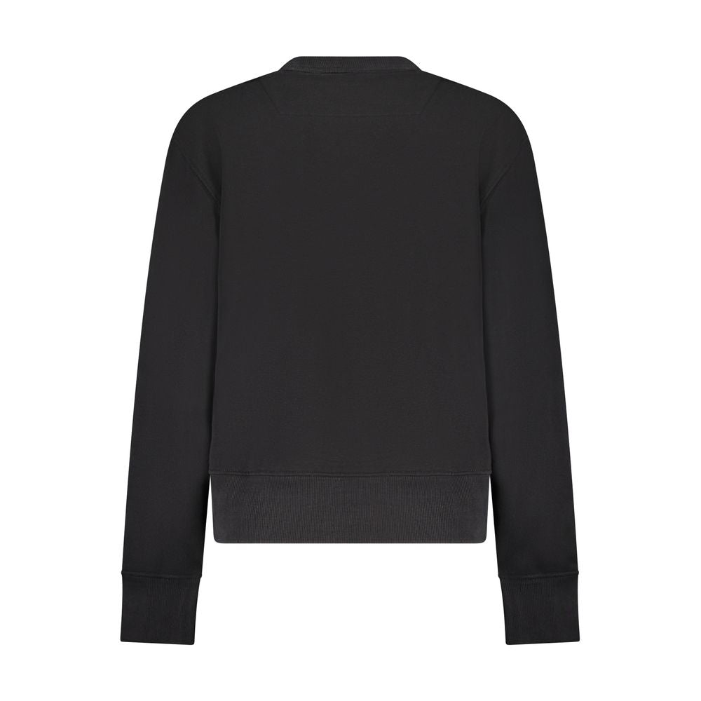 Black Cotton Women Sweater Guess Jeans