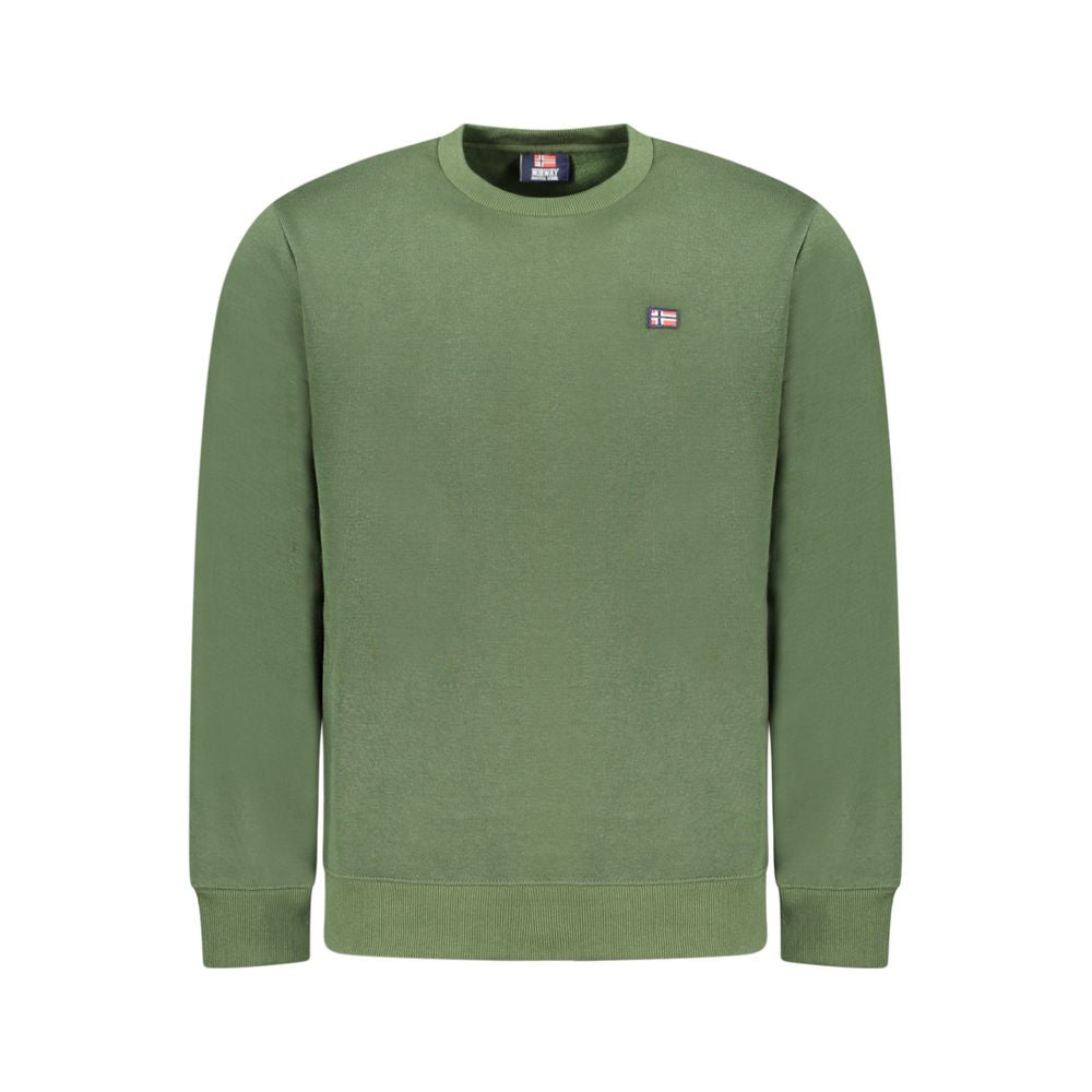 Green Cotton Men Sweater Norway 1963