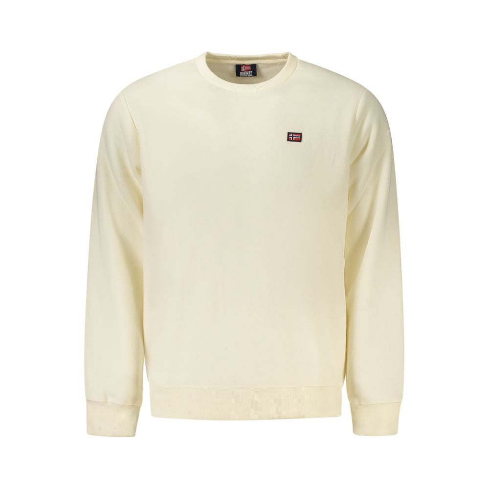 White Cotton Men Sweater Norway 1963
